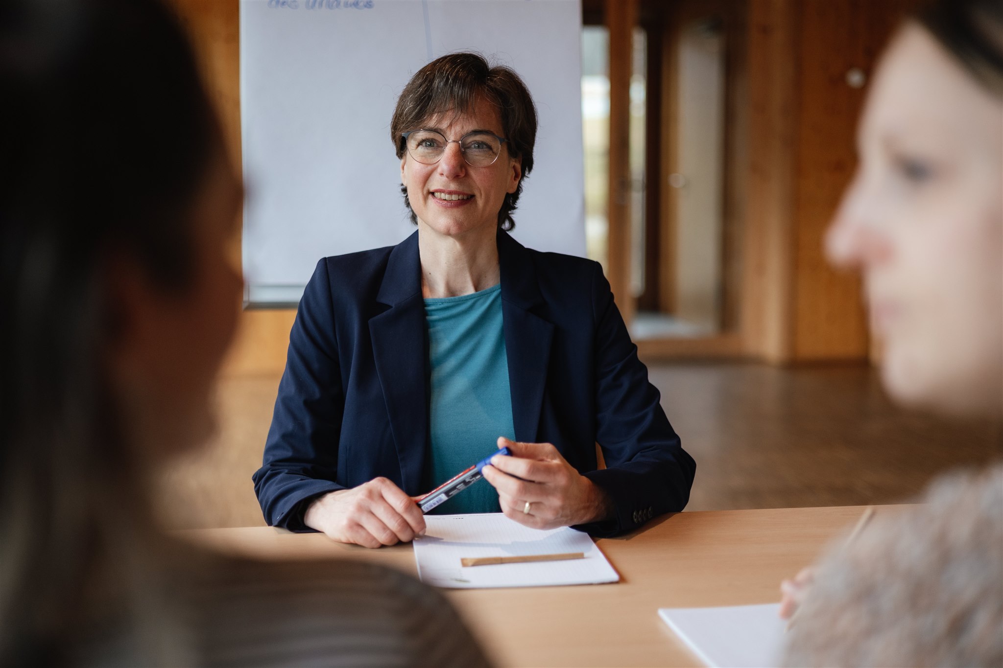 Silvia Nagler im persönlichen Gespräch